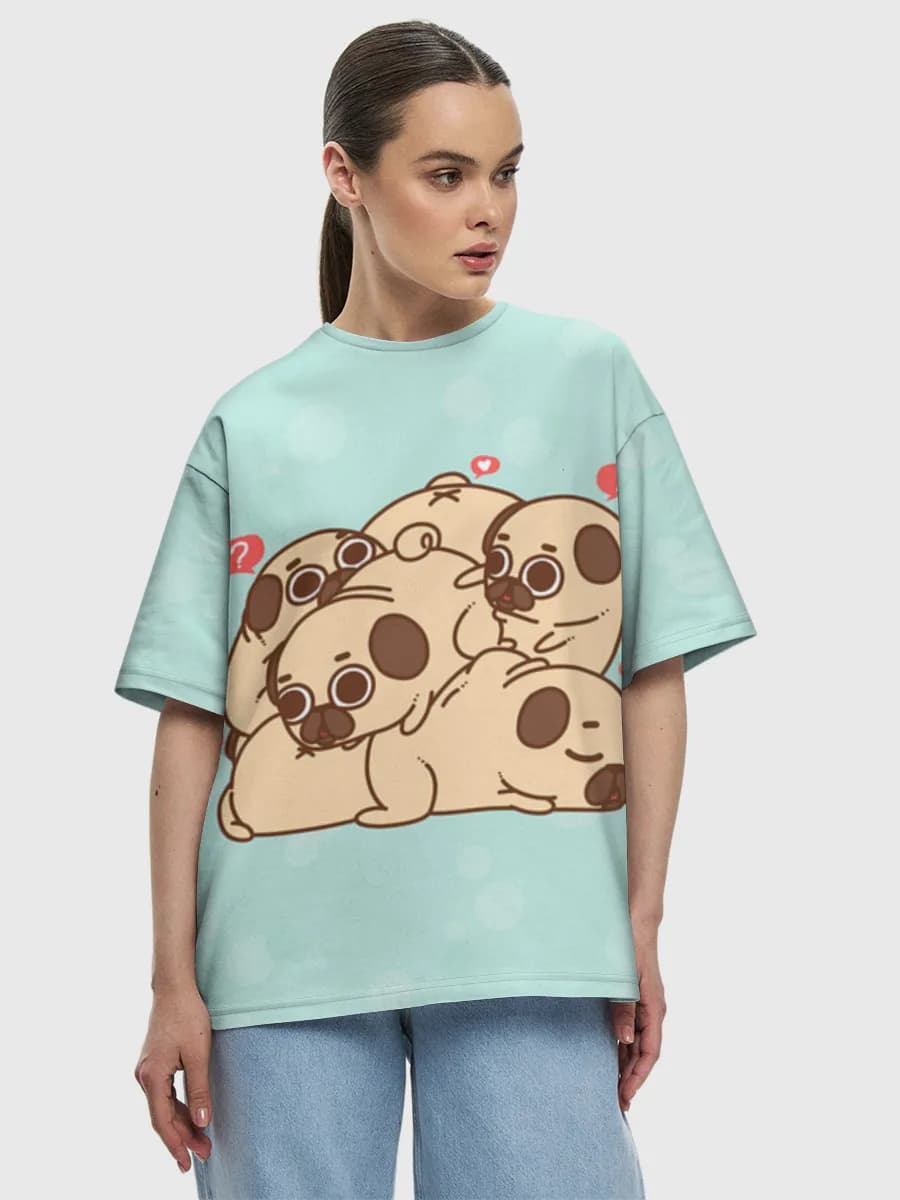 Women's oversized cotton T-shirt