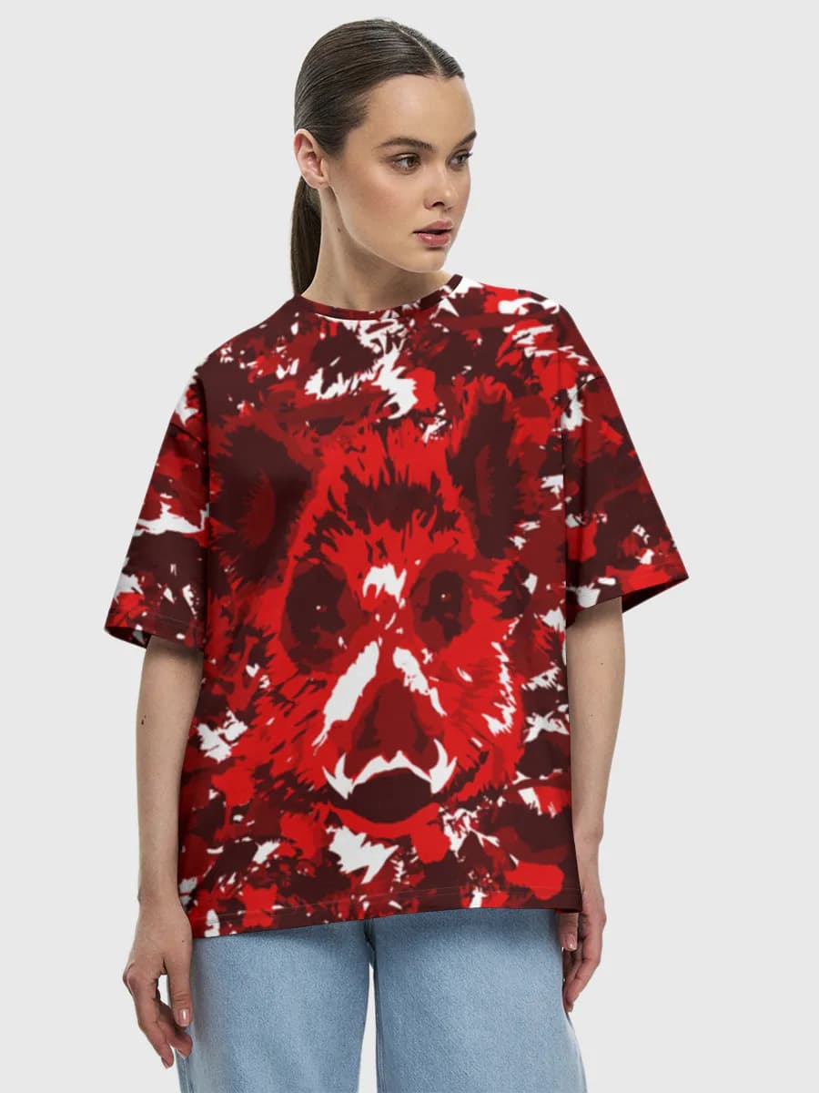 Women's oversized cotton T-shirt