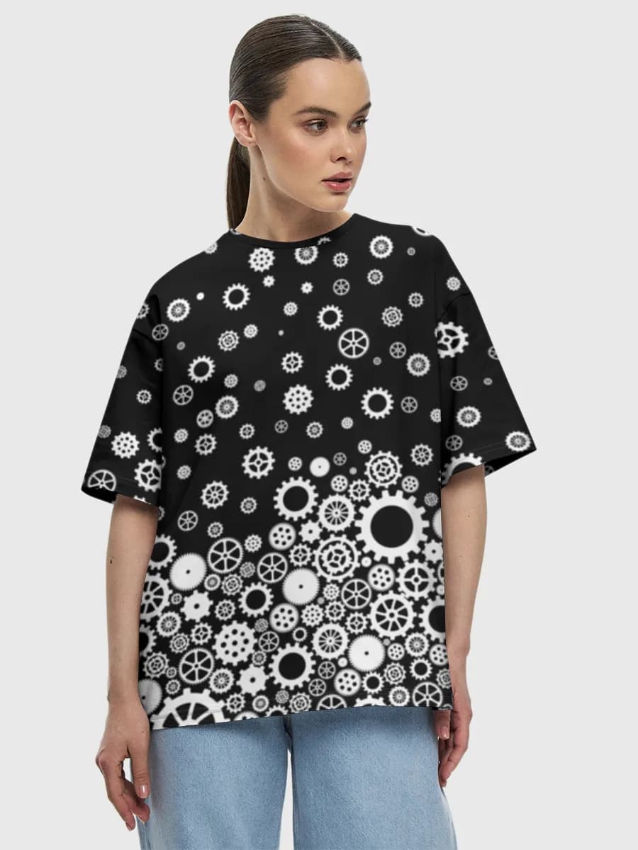 Women's oversized cotton T-shirt