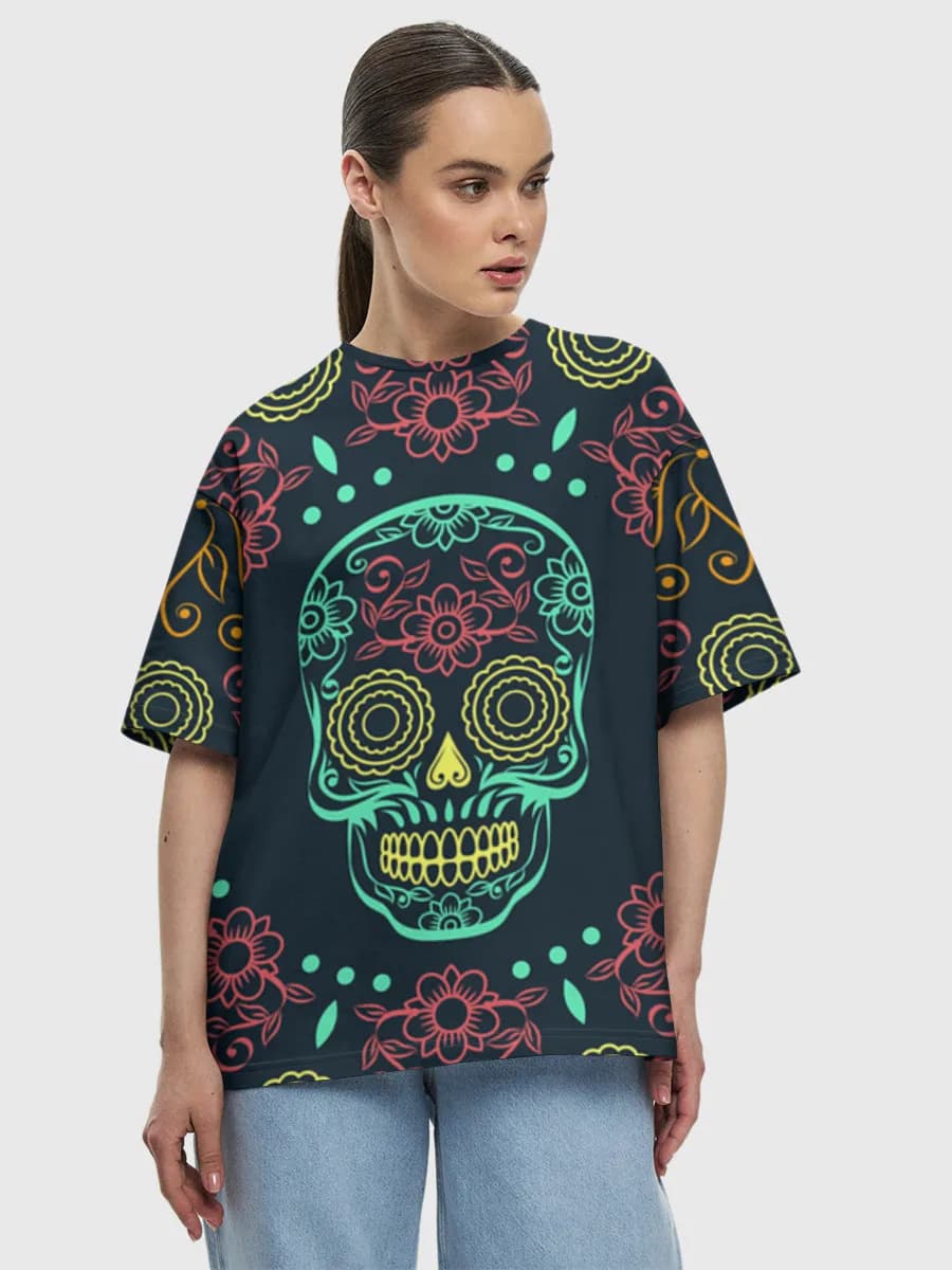 Damen Oversized Baumwoll T-Shirt