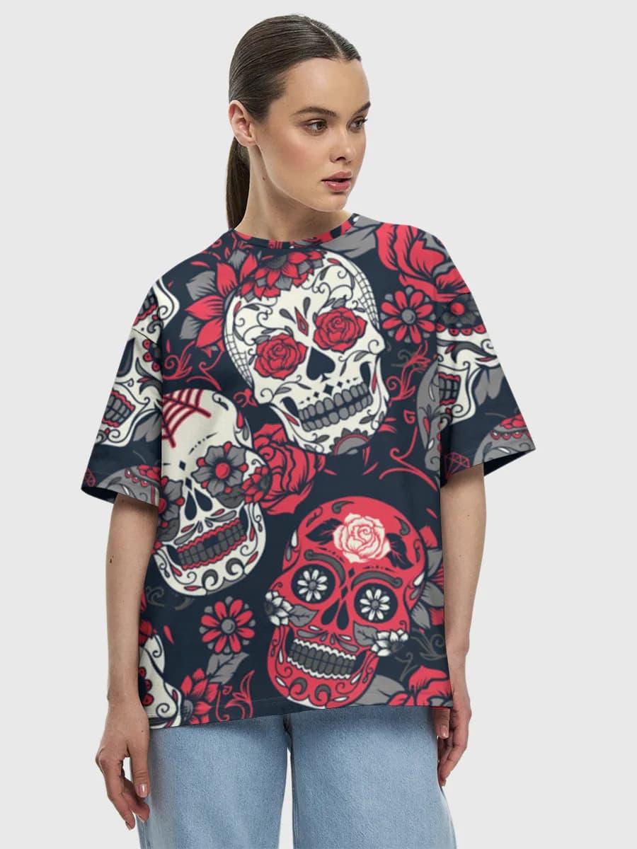 Women's oversized cotton T-shirt