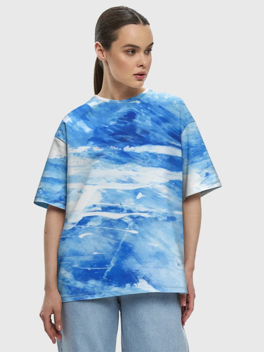 Damen Oversized Baumwoll T-Shirt