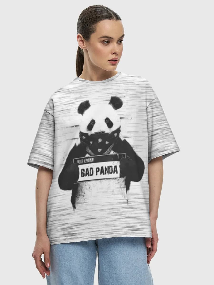 Camiseta de algodón extragrande para mujer