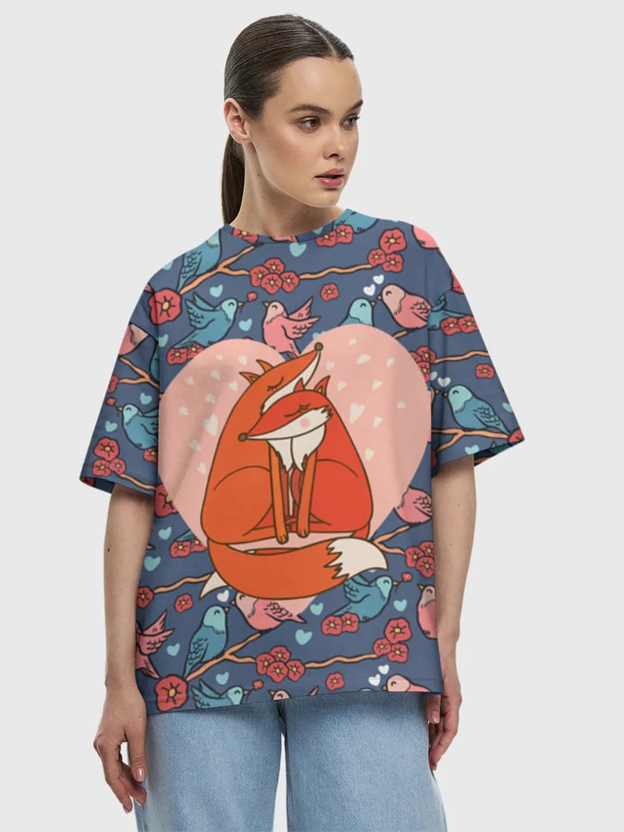 Women's oversized cotton T-shirt