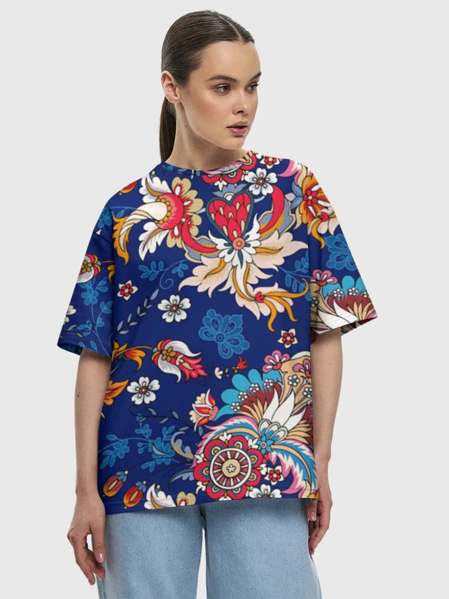 Women's oversized cotton T-shirt