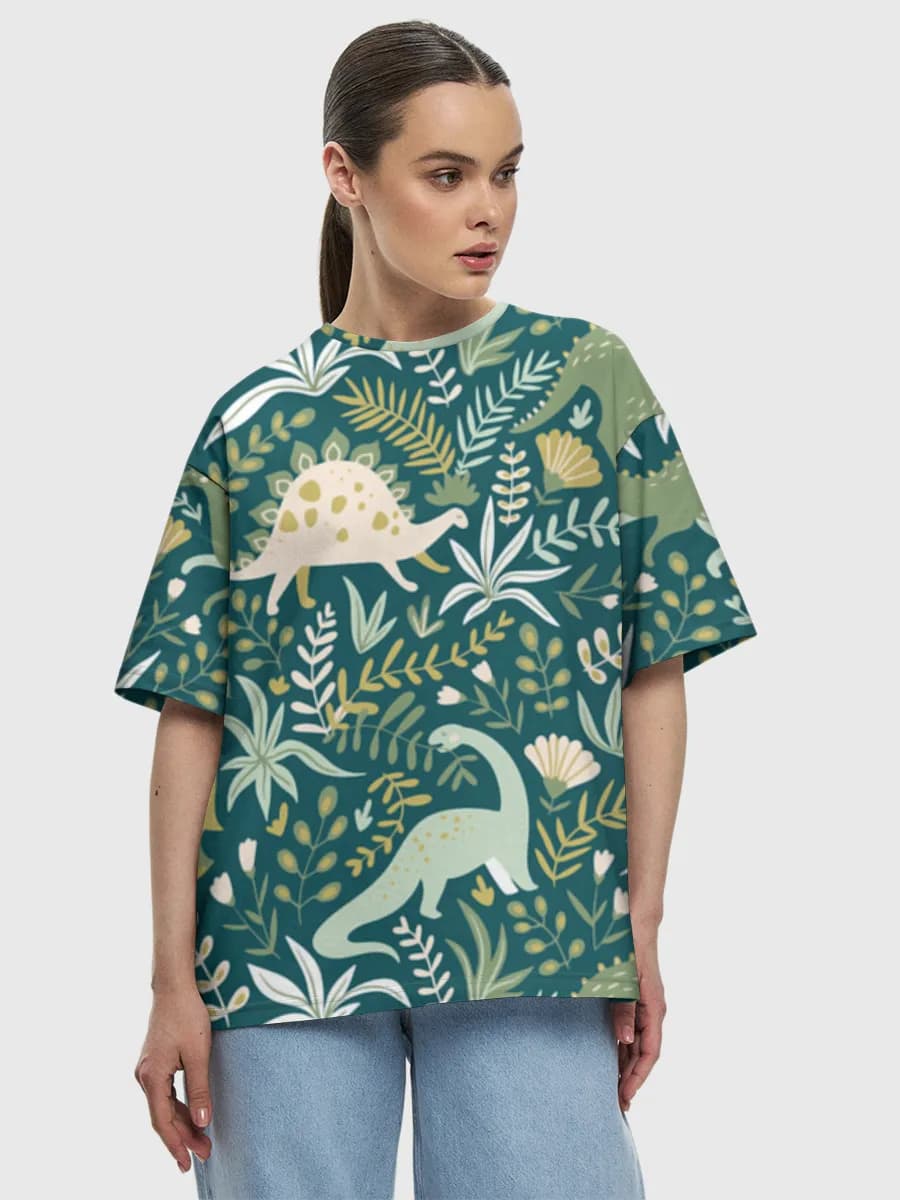 Women's oversized cotton T-shirt