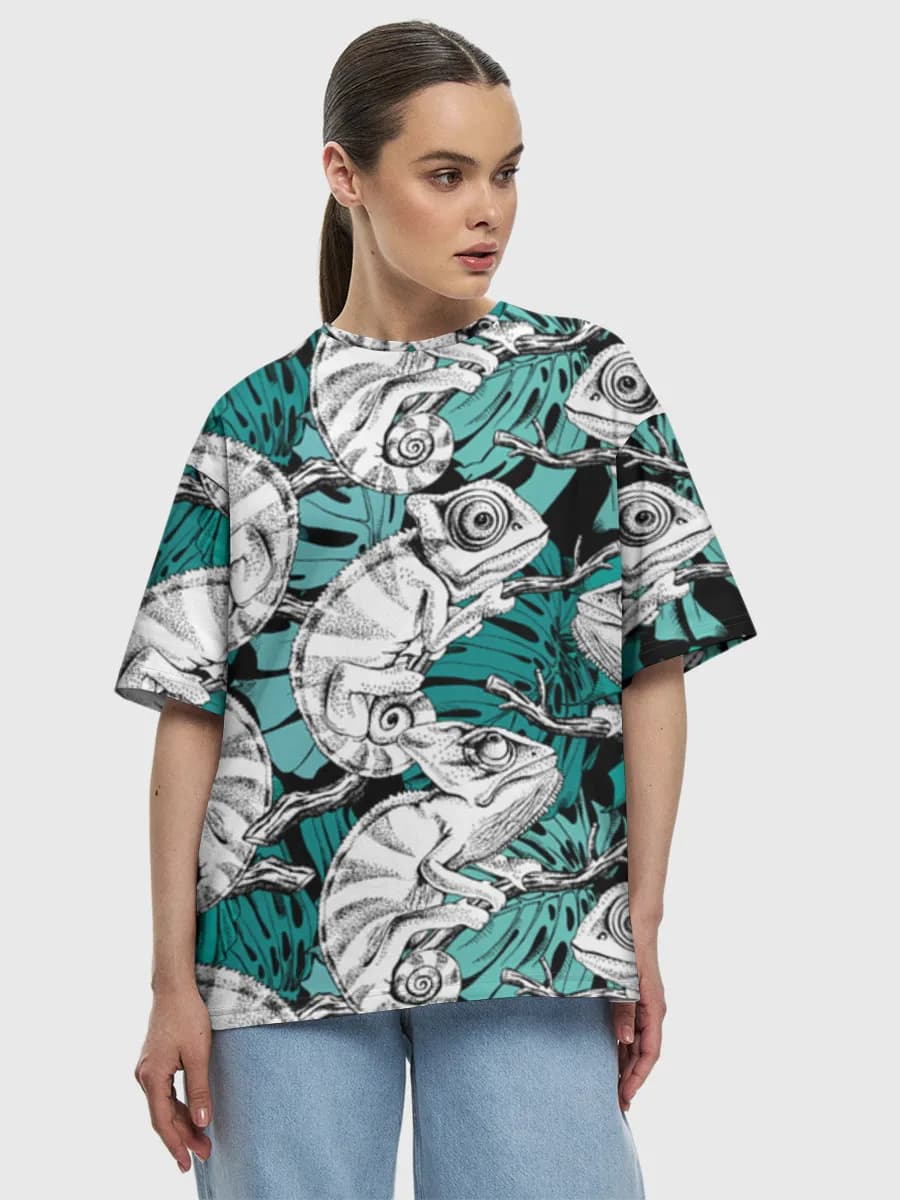 Women's oversized cotton T-shirt