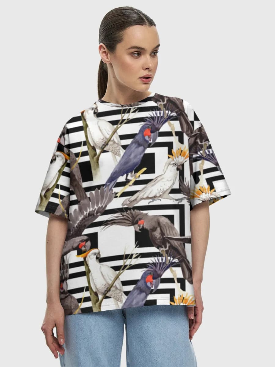 Women's oversized cotton T-shirt