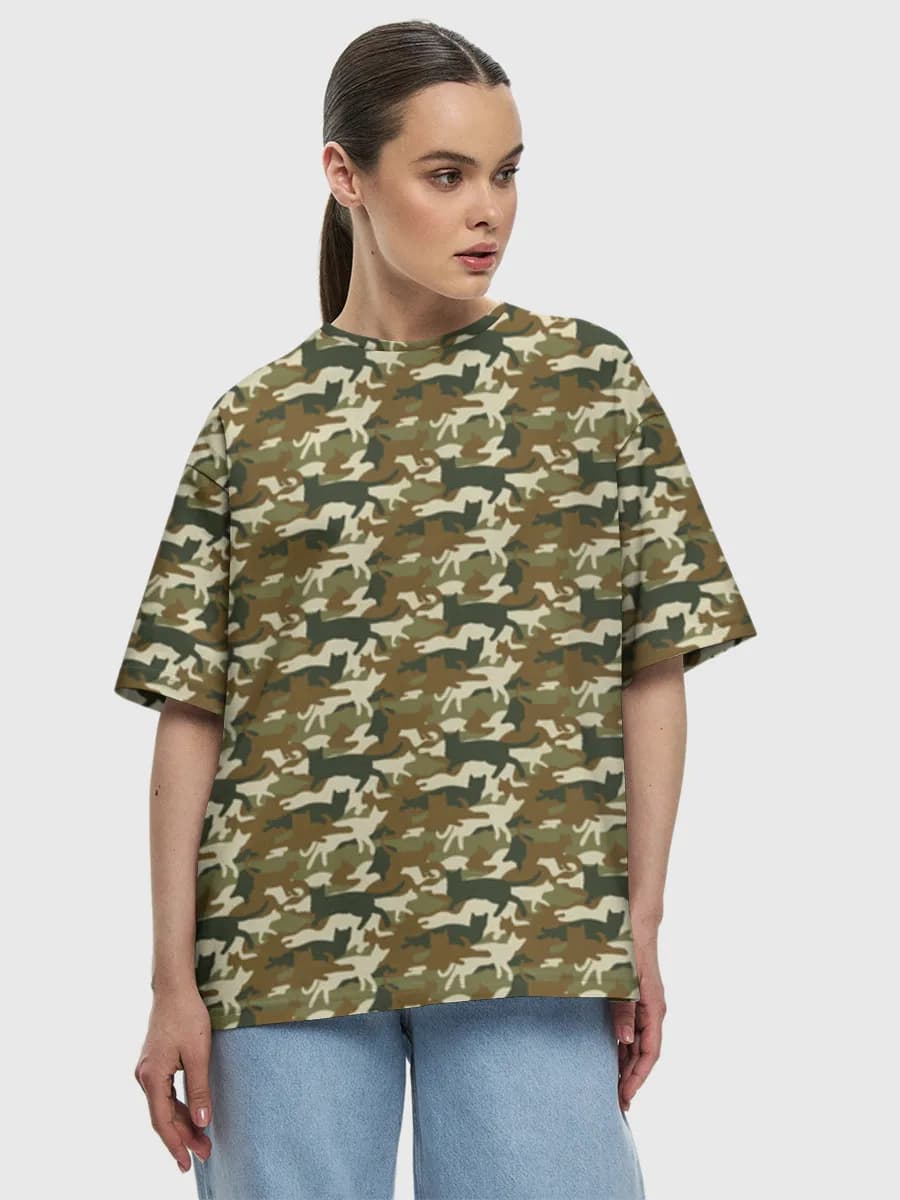 Women's oversized cotton T-shirt