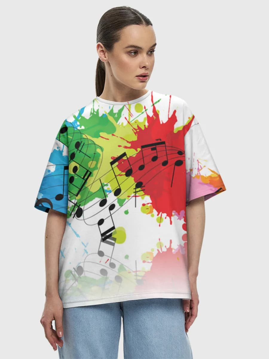 Damen Oversized Baumwoll T-Shirt