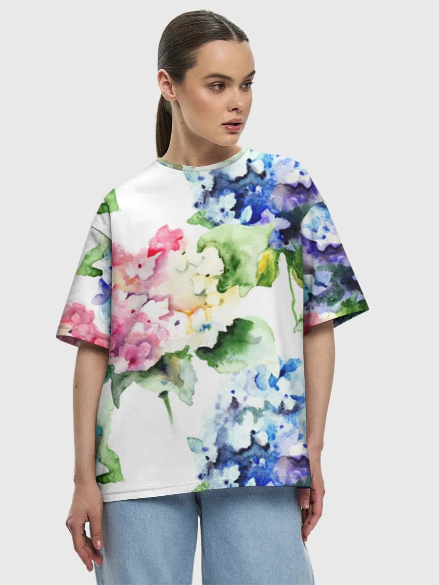 Women's oversized cotton T-shirt