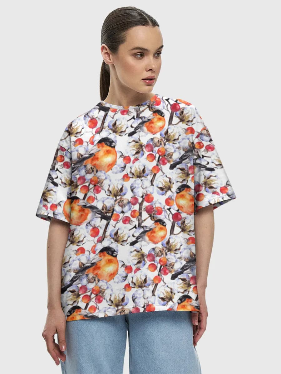 Women's oversized cotton T-shirt