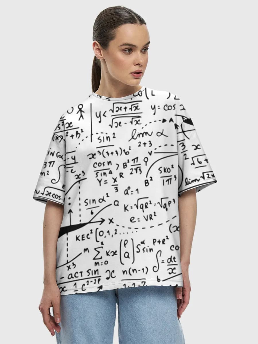 Women's oversized cotton T-shirt