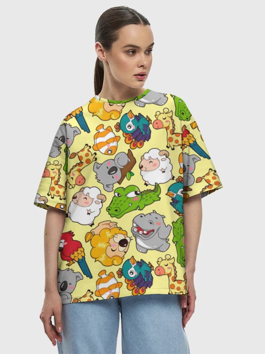 Women's oversized cotton T-shirt
