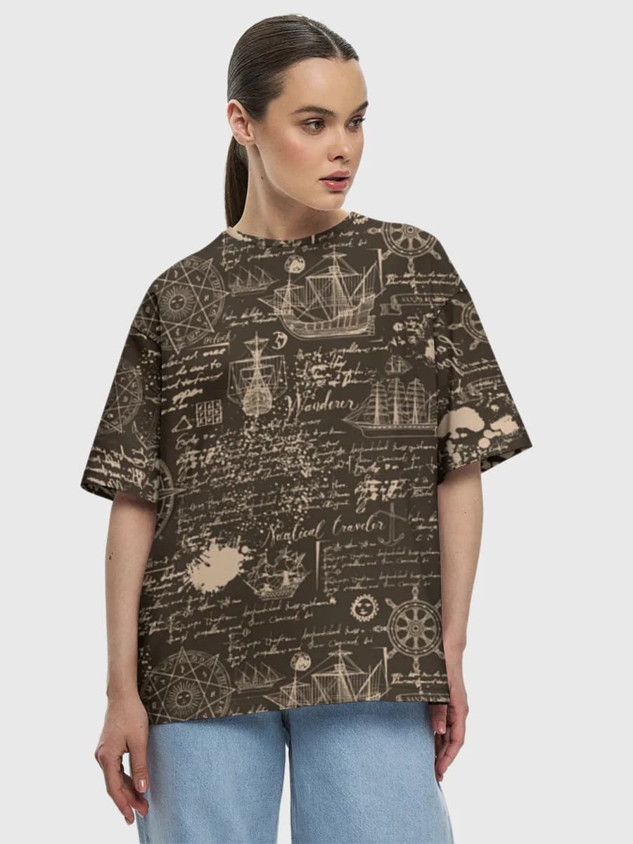Women's oversized cotton T-shirt
