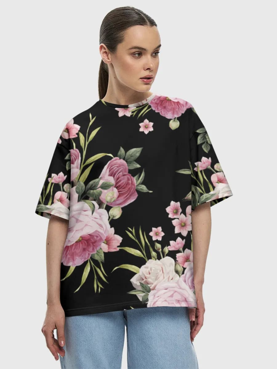 Women's oversized cotton T-shirt
