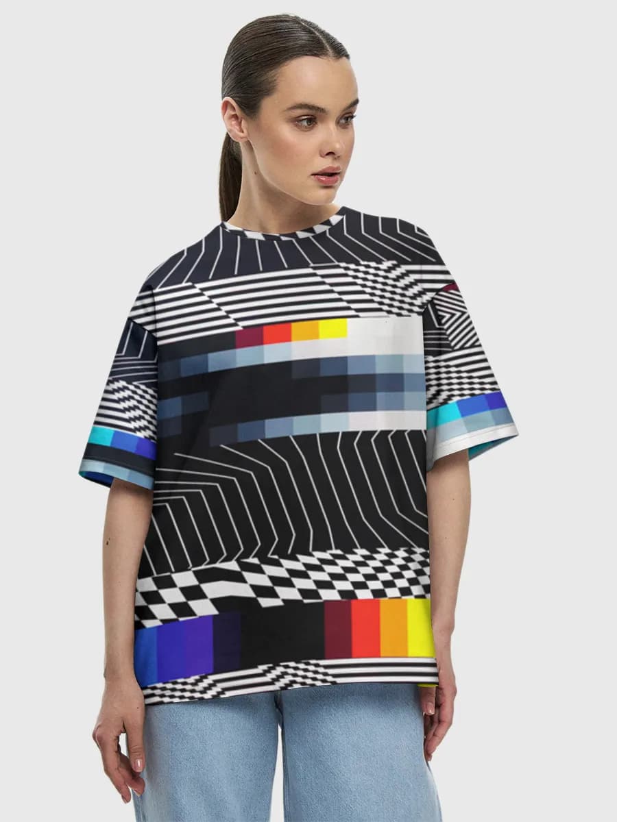 Women's oversized cotton T-shirt