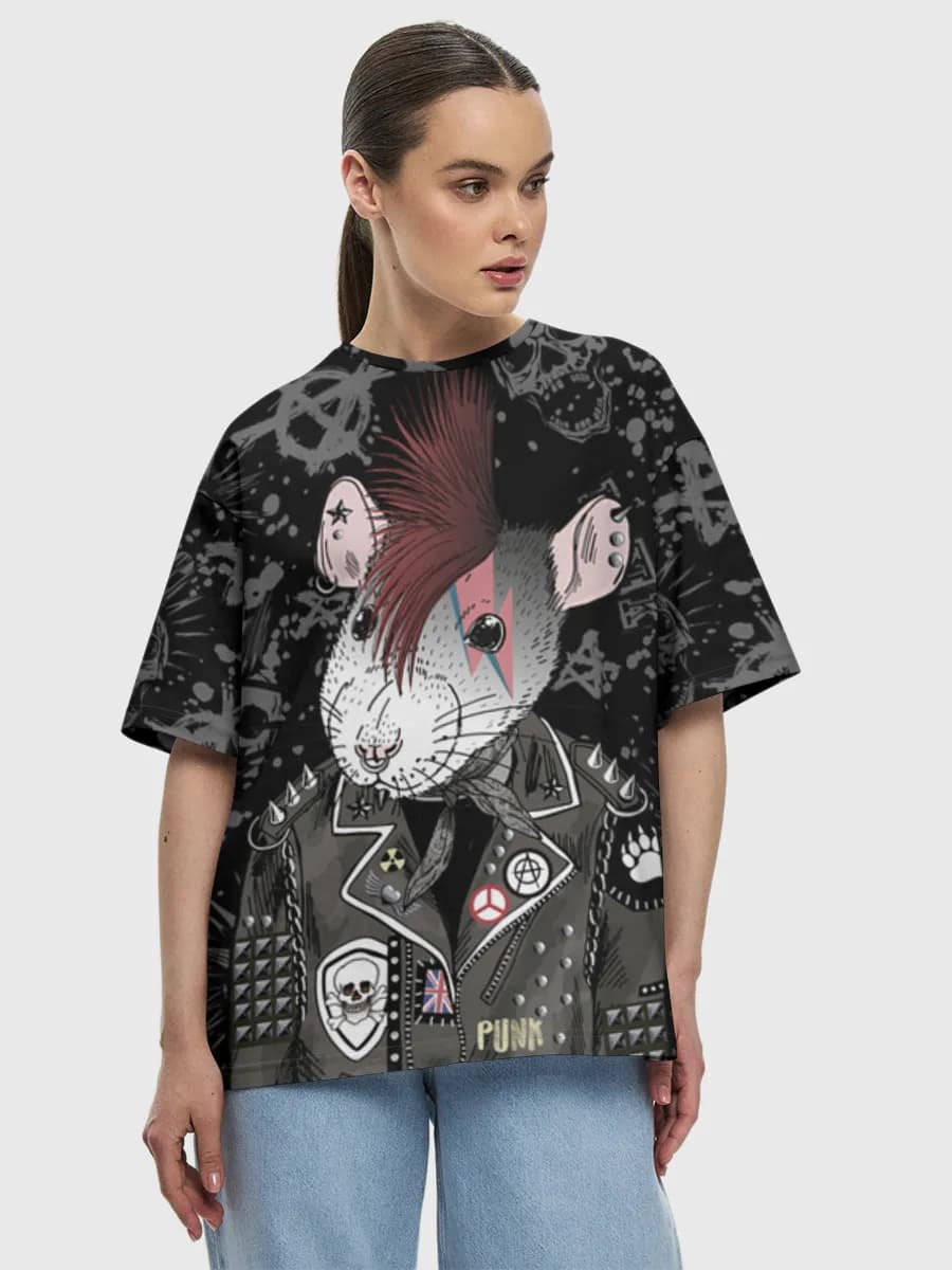 Women's oversized cotton T-shirt