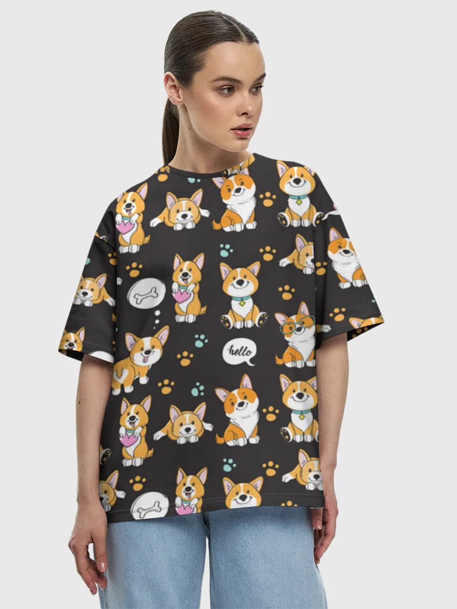 Women's oversized cotton T-shirt
