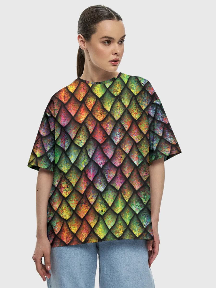 Women's oversized cotton T-shirt