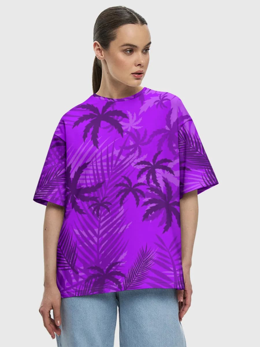 Women's oversized cotton T-shirt