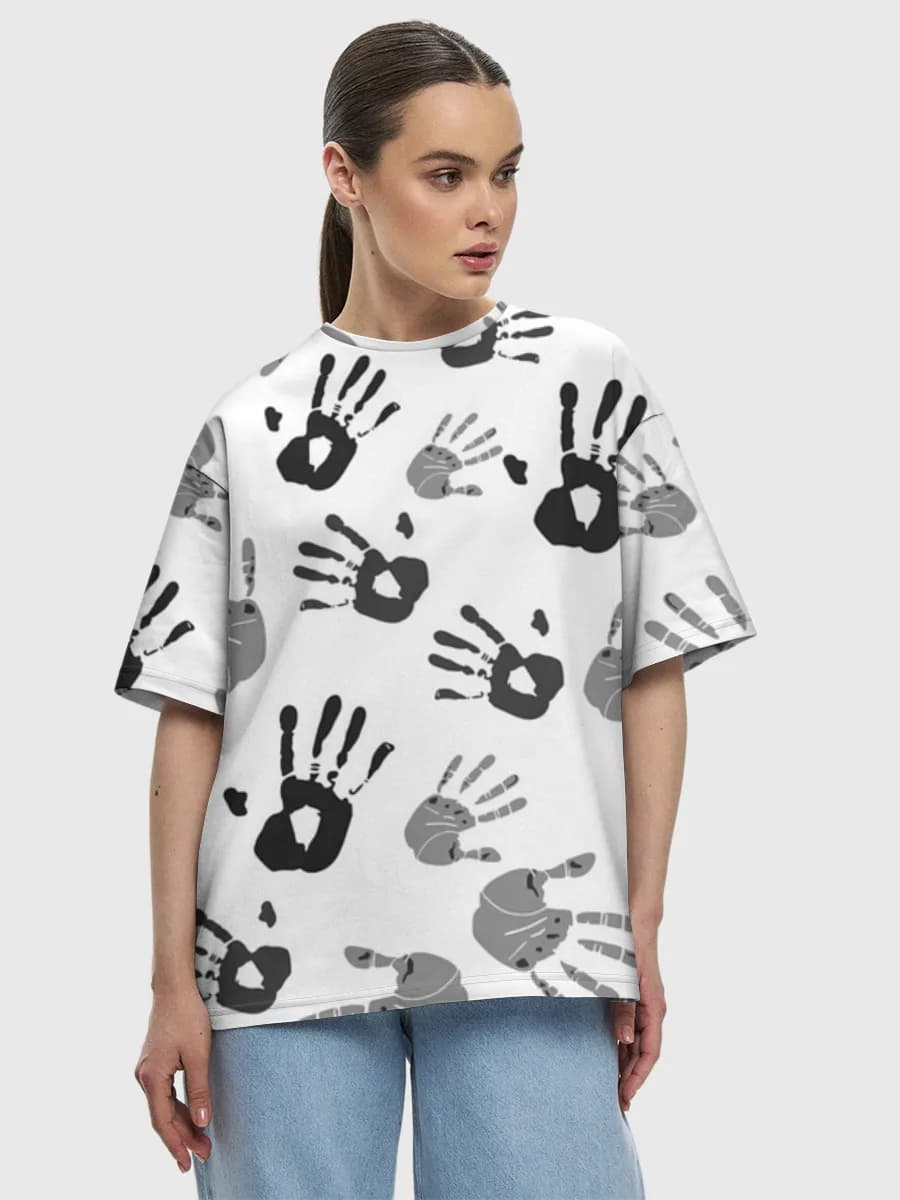 Women's oversized cotton T-shirt