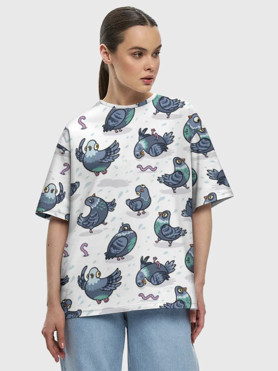 Women's oversized cotton T-shirt