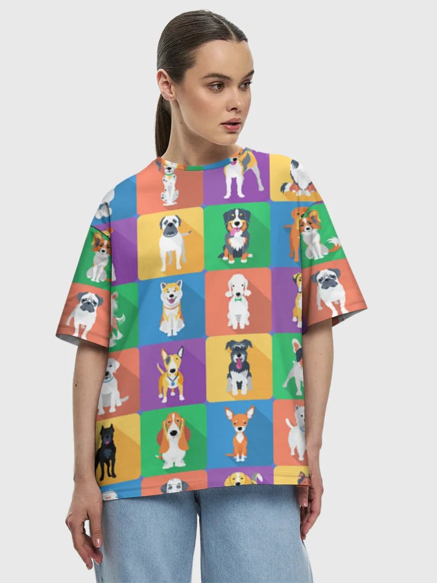 Women's oversized cotton T-shirt