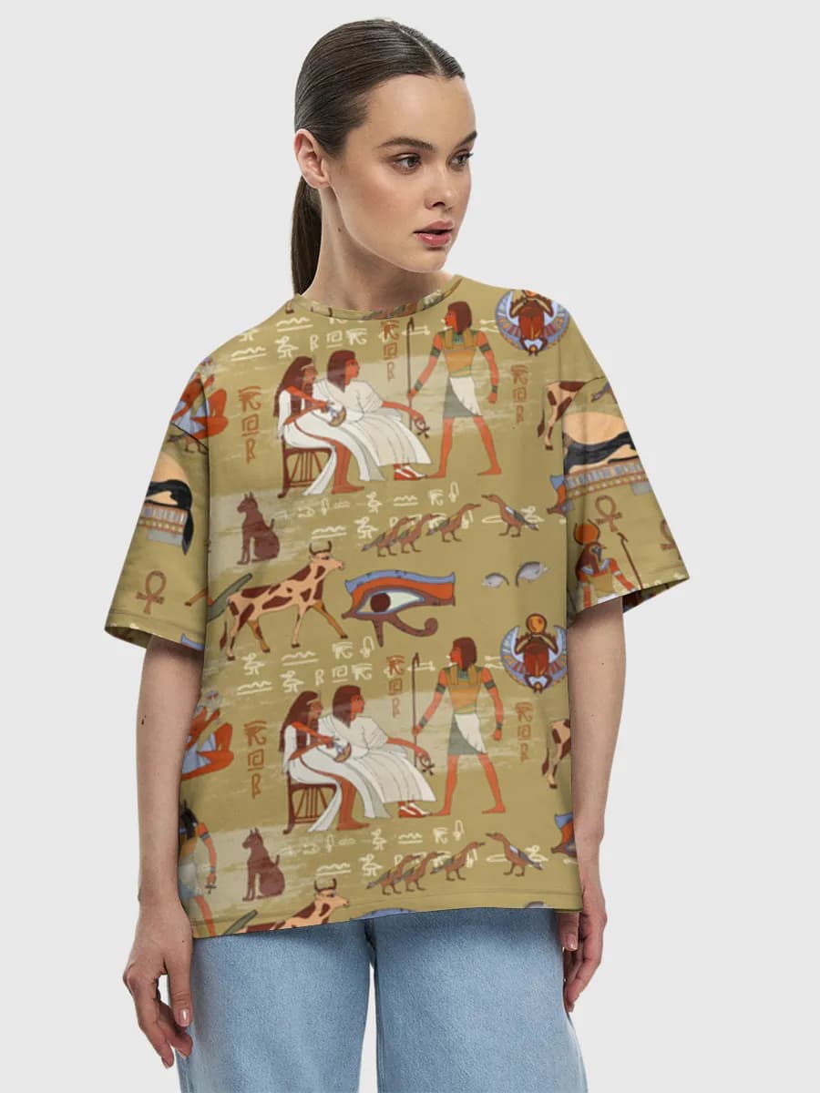 レディース ビッグシルエット コットンTシャツ