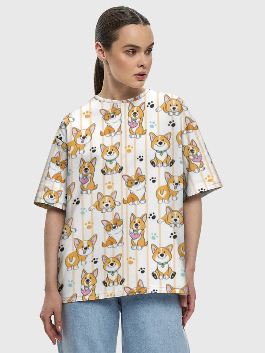 Women's oversized cotton T-shirt