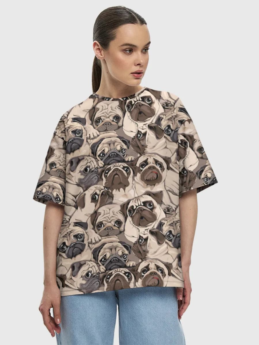 Women's oversized cotton T-shirt