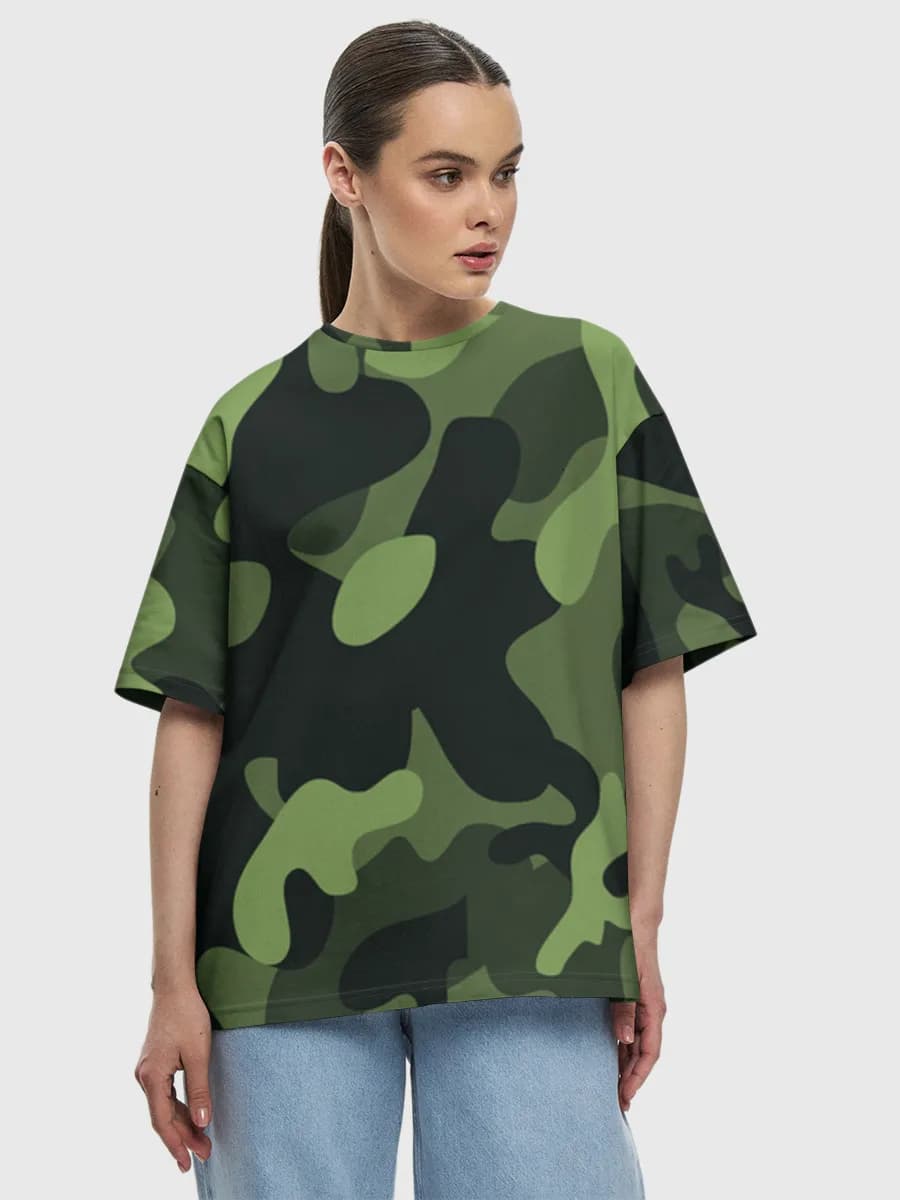 Damen Oversized Baumwoll T-Shirt