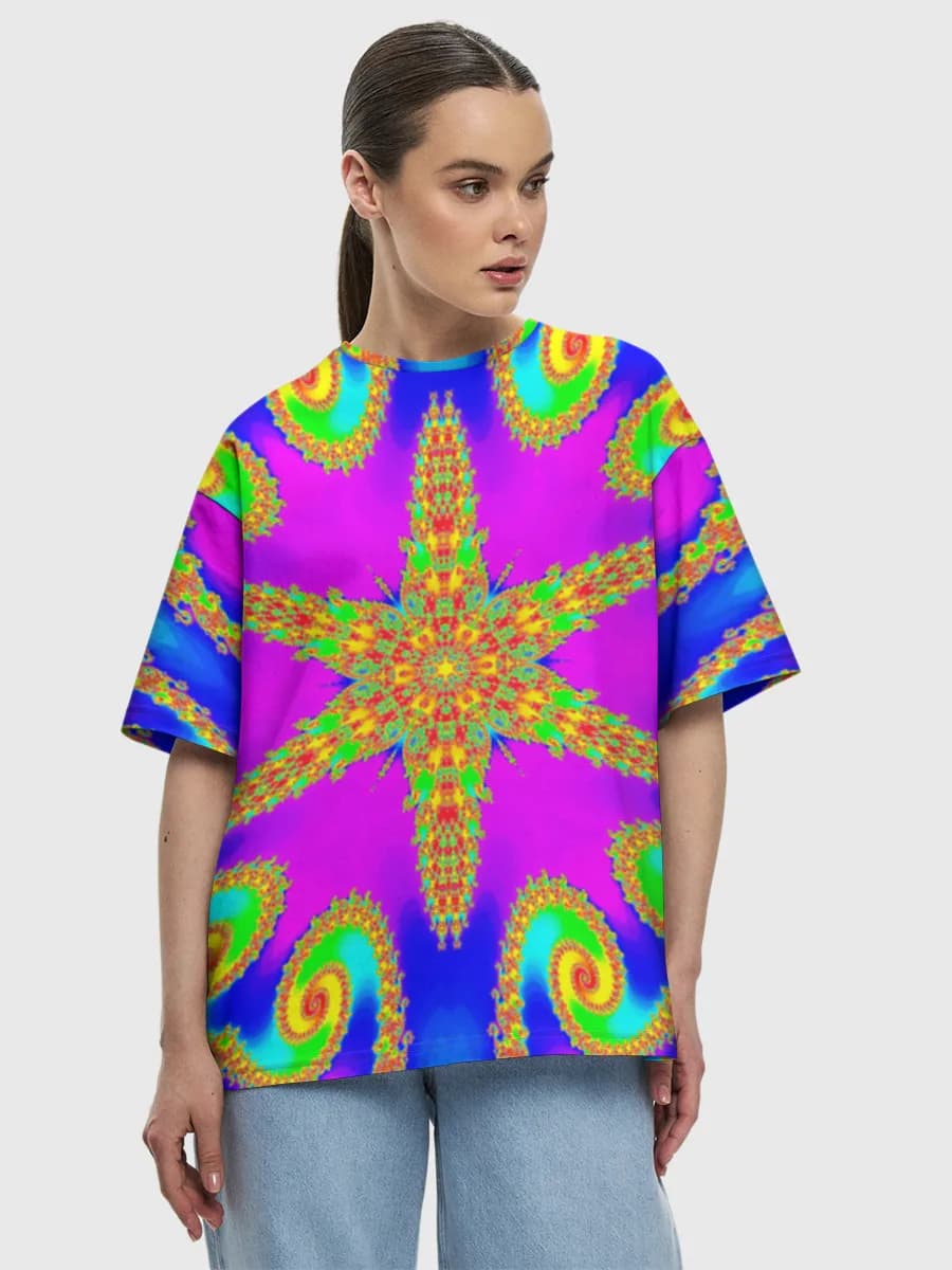 Women's oversized cotton T-shirt