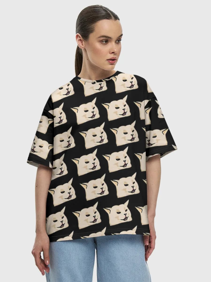 Women's oversized cotton T-shirt