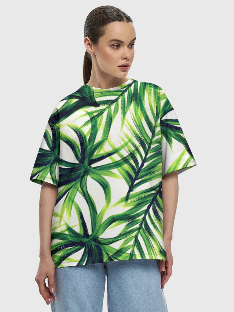 Damen Oversized Baumwoll T-Shirt