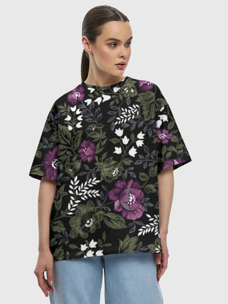 Women's oversized cotton T-shirt