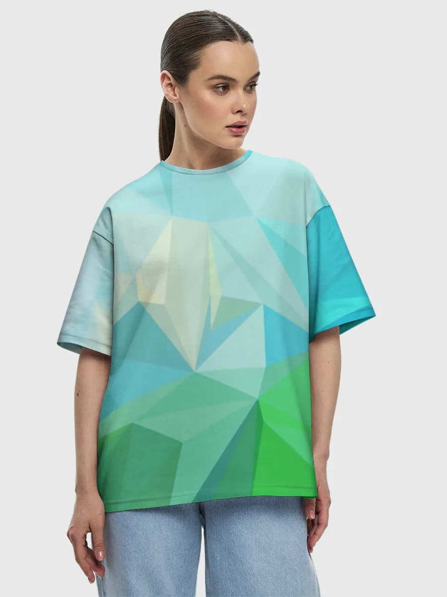 Damen Oversized Baumwoll T-Shirt