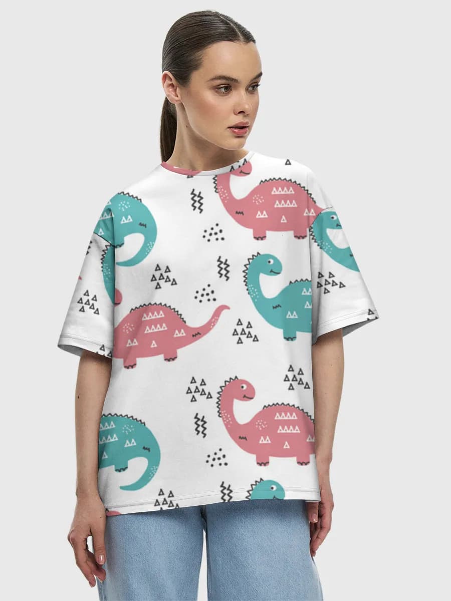 Women's oversized cotton T-shirt