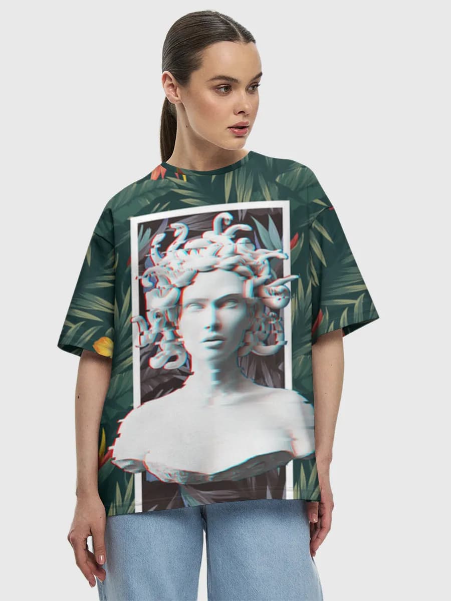 Women's oversized cotton T-shirt