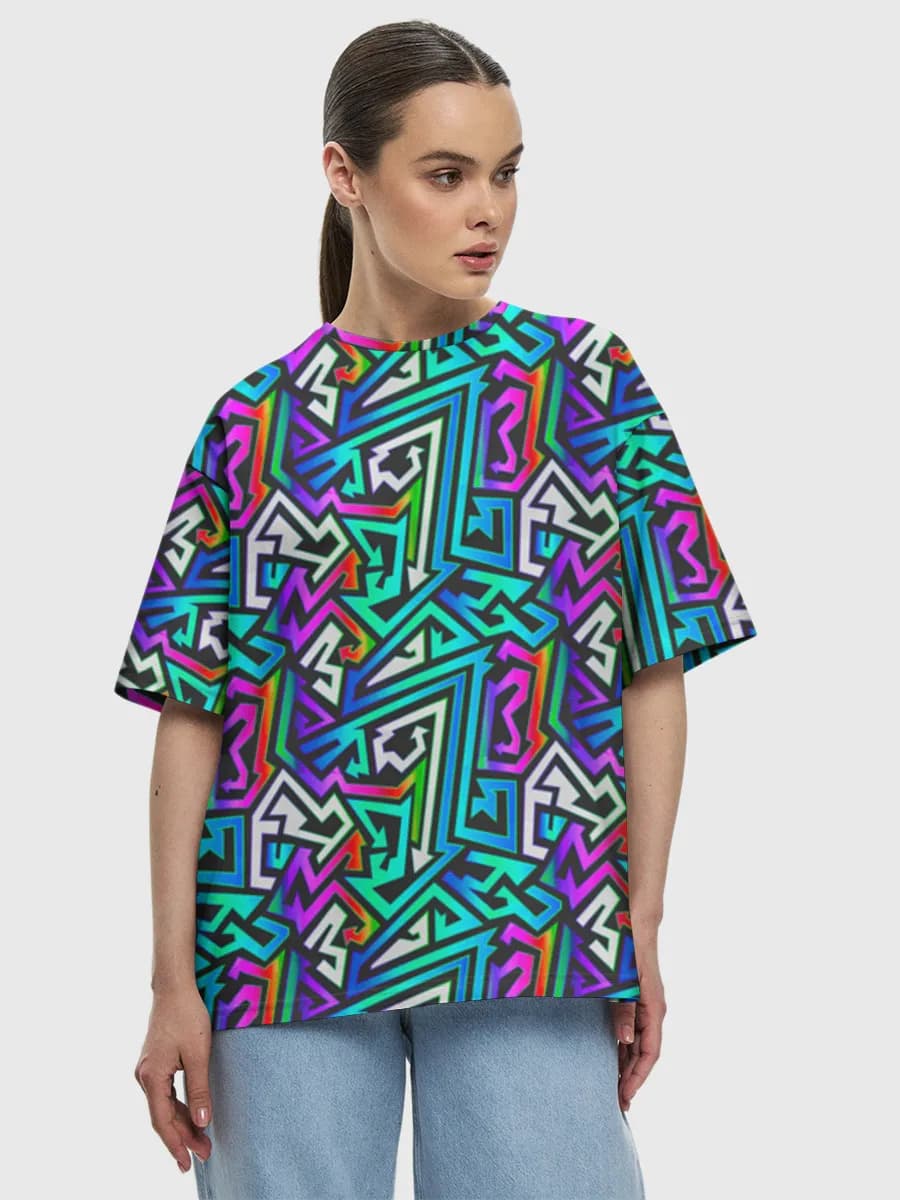 Women's oversized cotton T-shirt