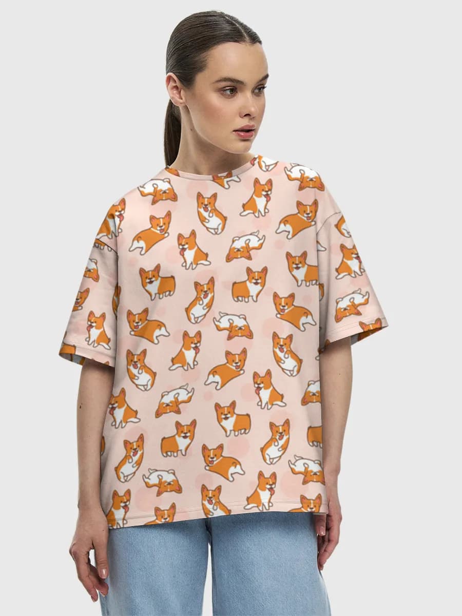 Damen Oversized Baumwoll T-Shirt