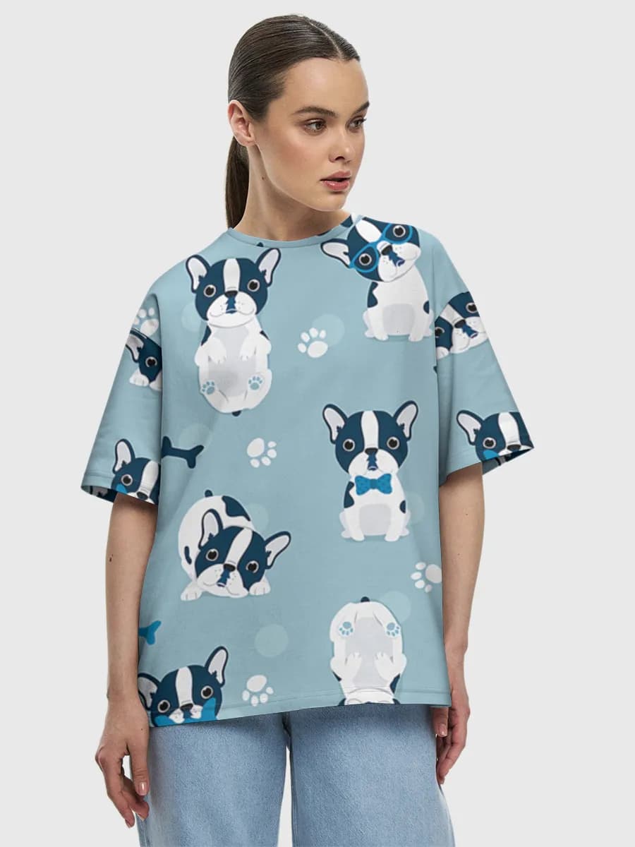 Women's oversized cotton T-shirt