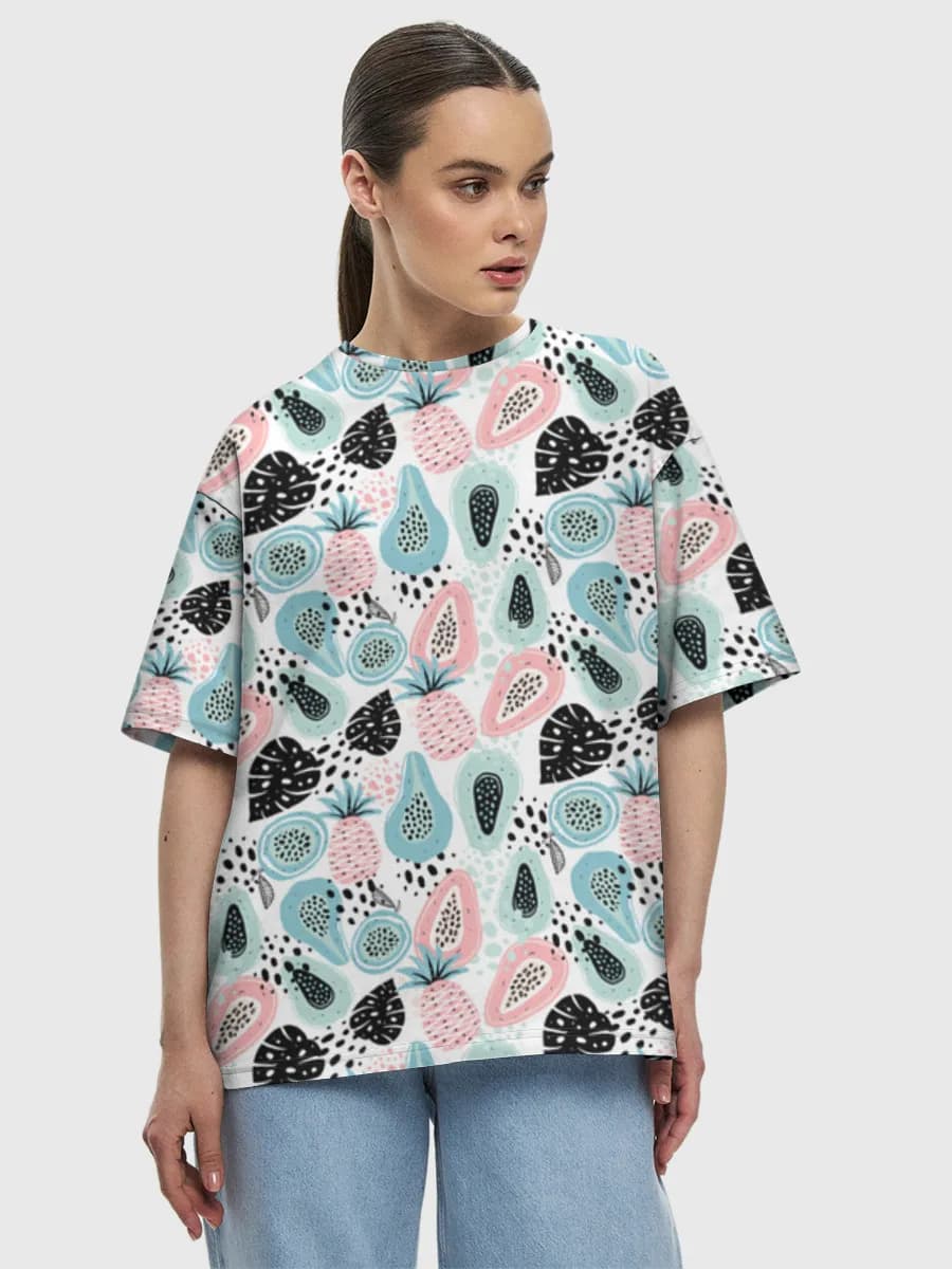 Women's oversized cotton T-shirt