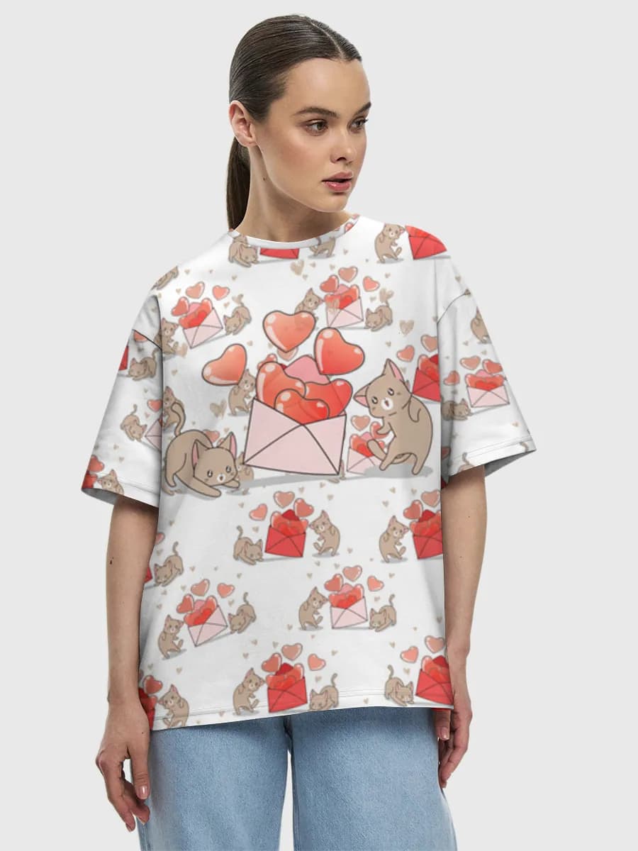 Women's oversized cotton T-shirt