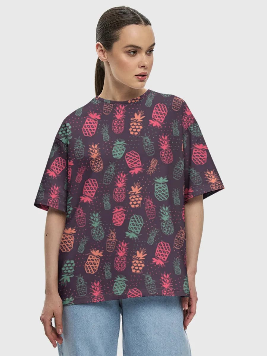 Women's oversized cotton T-shirt