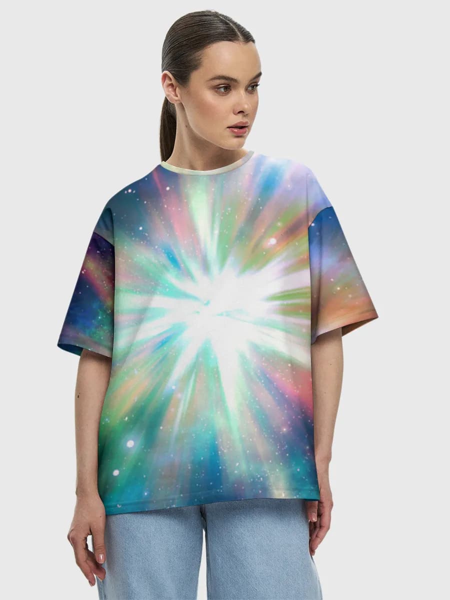 Women's oversized cotton T-shirt