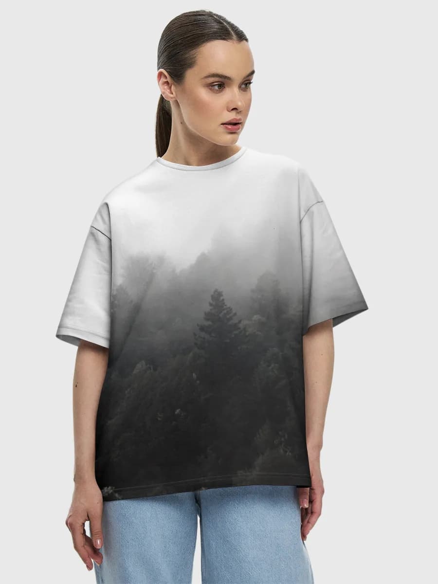 Women's oversized cotton T-shirt
