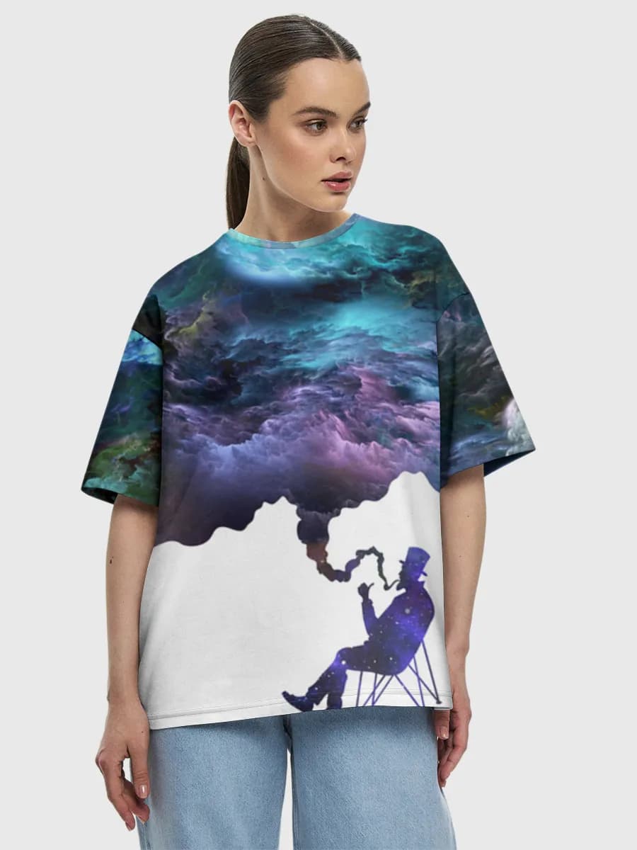 Women's oversized cotton T-shirt
