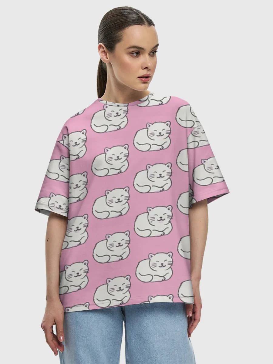 Women's oversized cotton T-shirt
