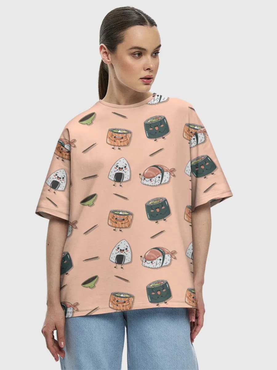 Women's oversized cotton T-shirt